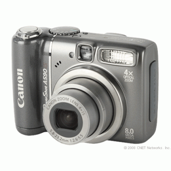Canon PowerShot A590 8MP Digital Camera with 4x Optical Image Stabilized Zoom